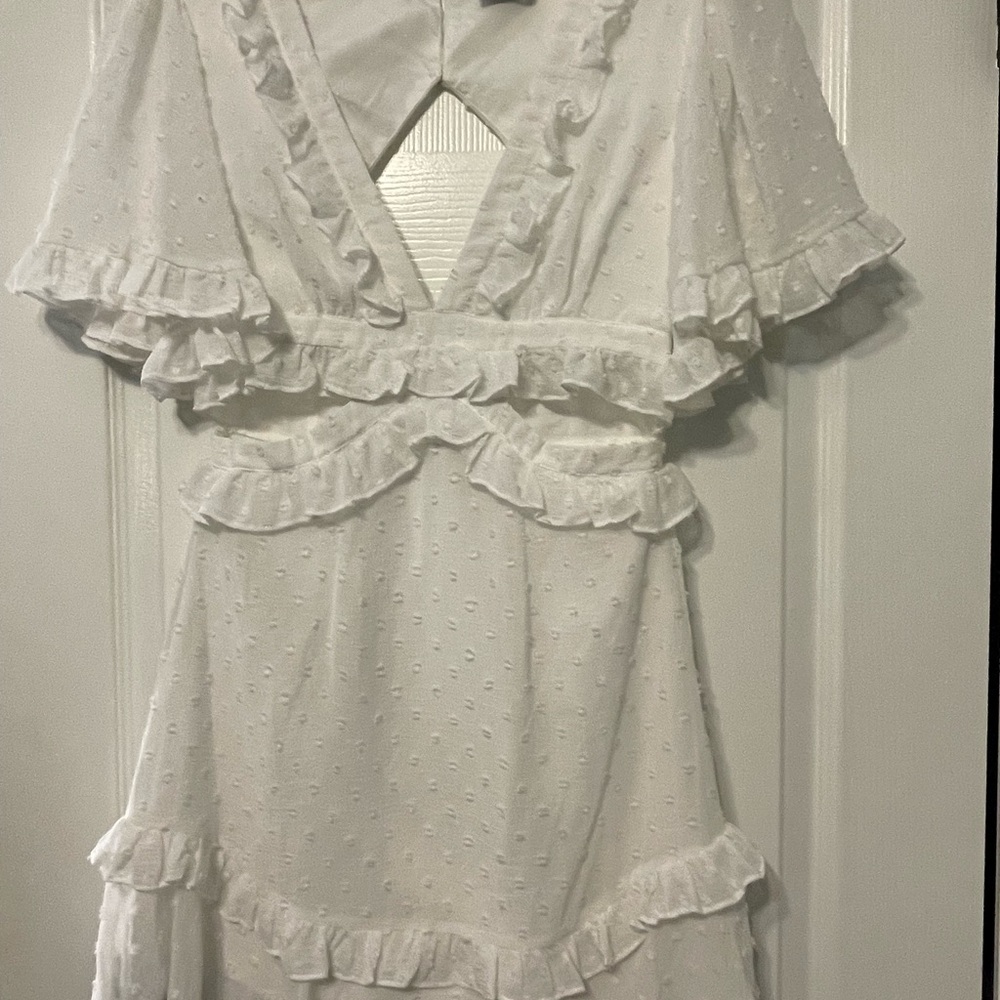 Hello Molly Ivory Textured Dress